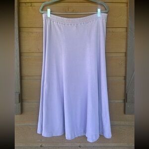 Peruvian Connection 100% cotton A line skirt. Lovely lavender EUC size M